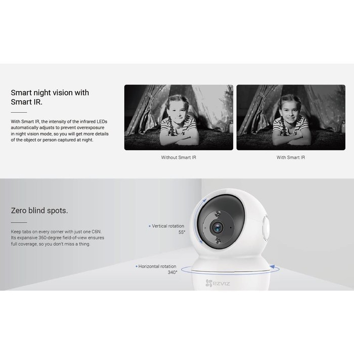 CCTV EZVIZ C6N 1080P Smart Wireless IP Camera - Garansi Resmi