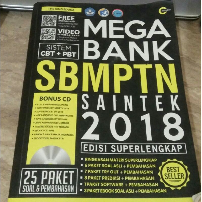 (PRELOVED) MEGA BANK SBMPTN SAINTEK 2018