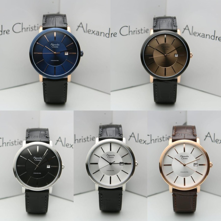 Alexandre Christie AC 8344 MD Pria Leather Strap
