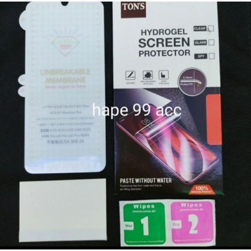 Xiaomi Redmi note 7 anti gores hydrogel clear screen protector