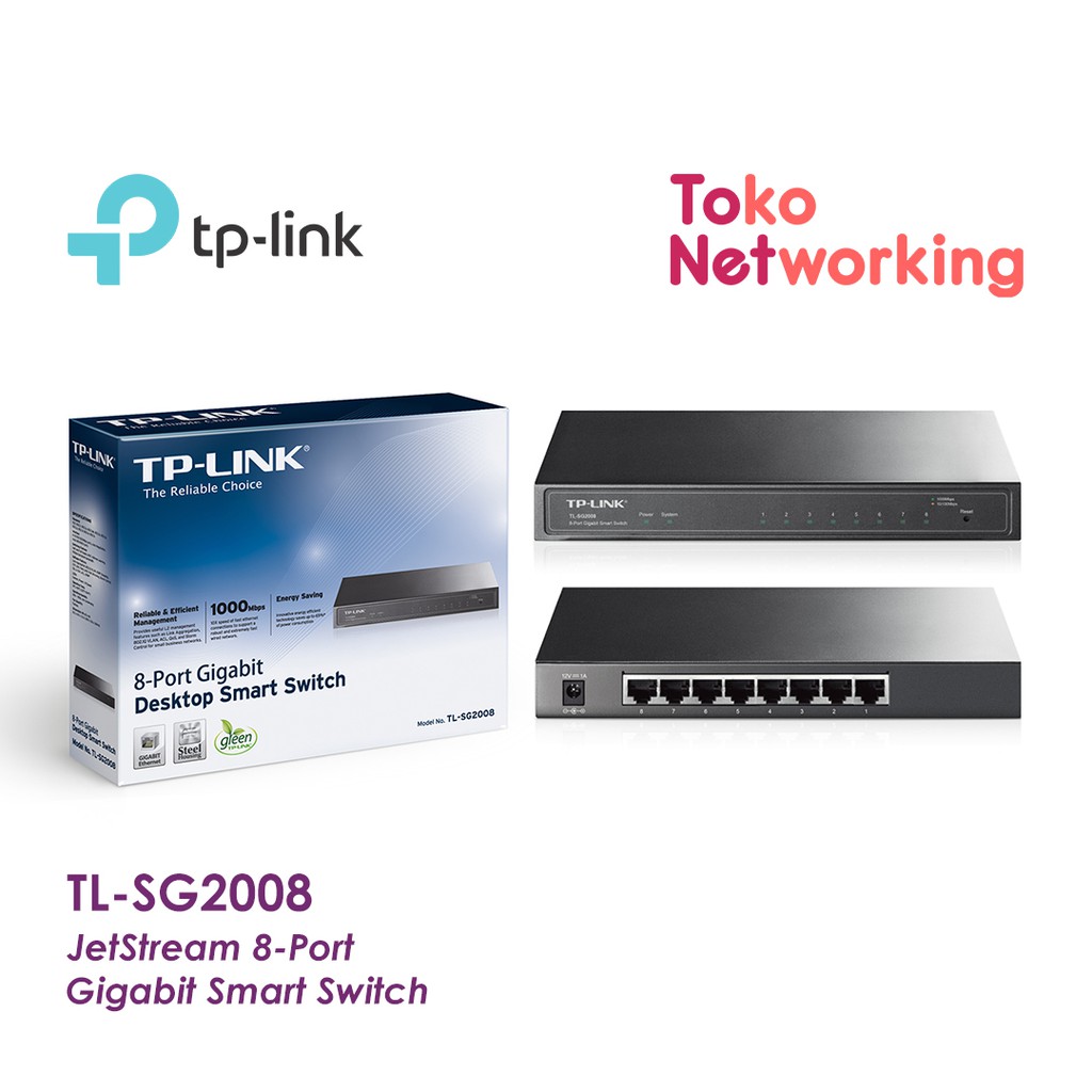 TPLINK TL-SG2008: 8-Port Gigabit Smart Switch