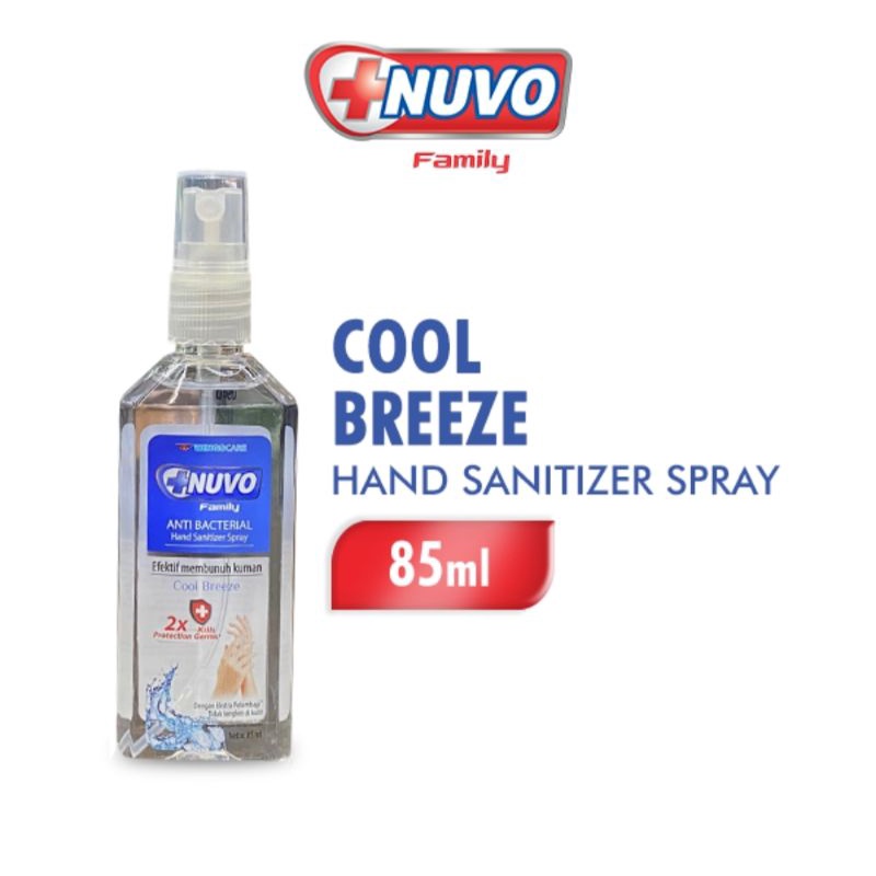 Nuvo Anti Bacterial Spray Hand Sanitizer 85 ml