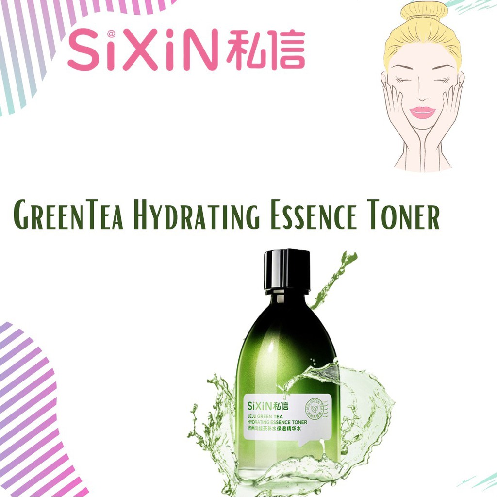 SIXIN Jeju Green Tea Hydrating Essence Toner Refreshing and Moisturizing Skin Care 200ML