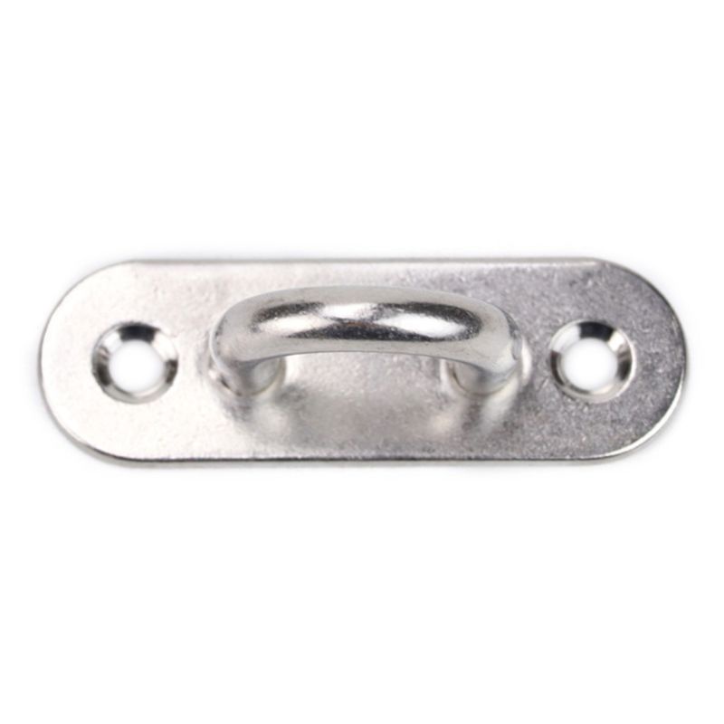 Sun 6Pcs Buckle Eye Plate Bahan Stainless Steel Ukuran 5mm Untuk Perahu Yacht