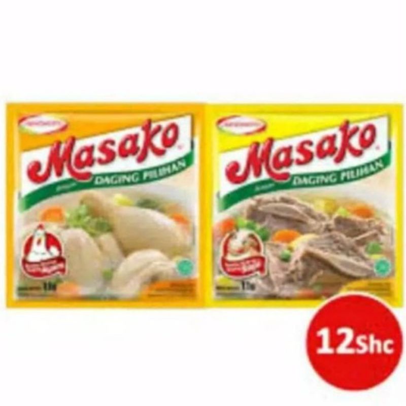 Ajinomoto penyedap rasa Masako ayam/sapi renceng 12pcs