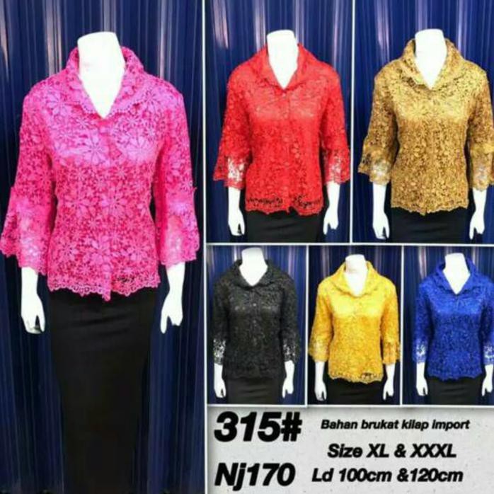 Blouse Brokat / Blouse Brukat / Atasan Brukat / Atasan Brokat Best Quality
