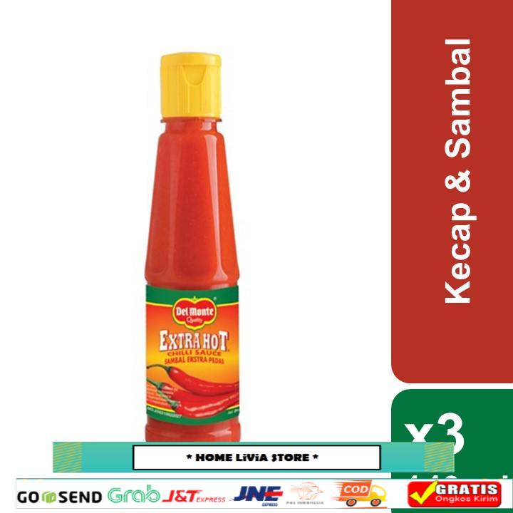 

Delmonte Saus Extra Hot Chilli Triplepack 140 mL