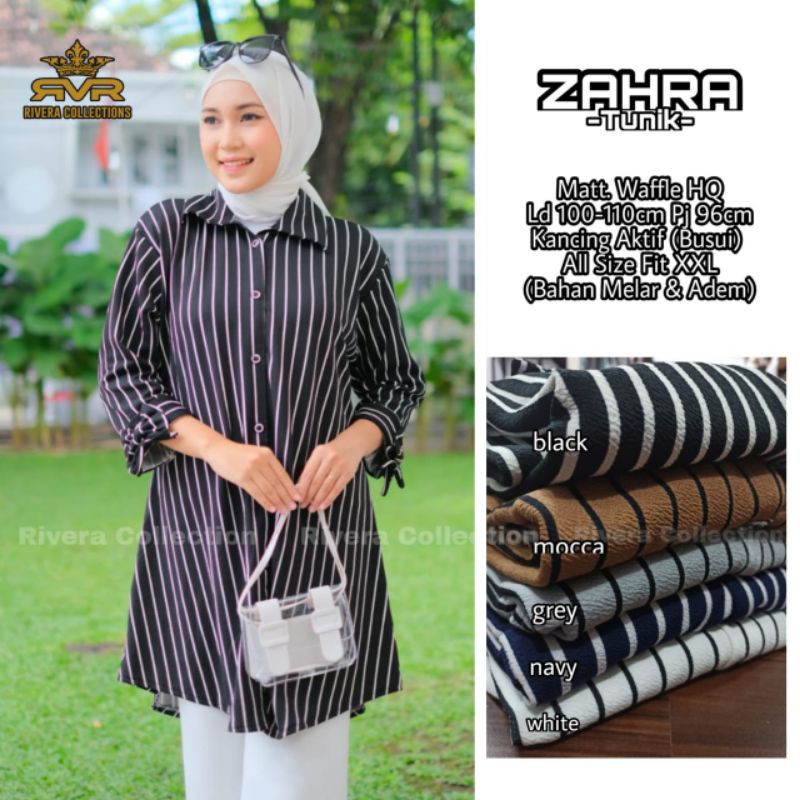 ZAHRA TUNIK Murahh Premium original waffle HQ Terbaru