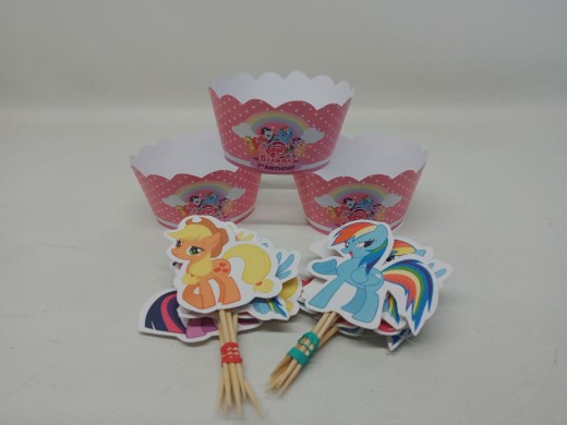 Printable Topper Cupcake Bulat