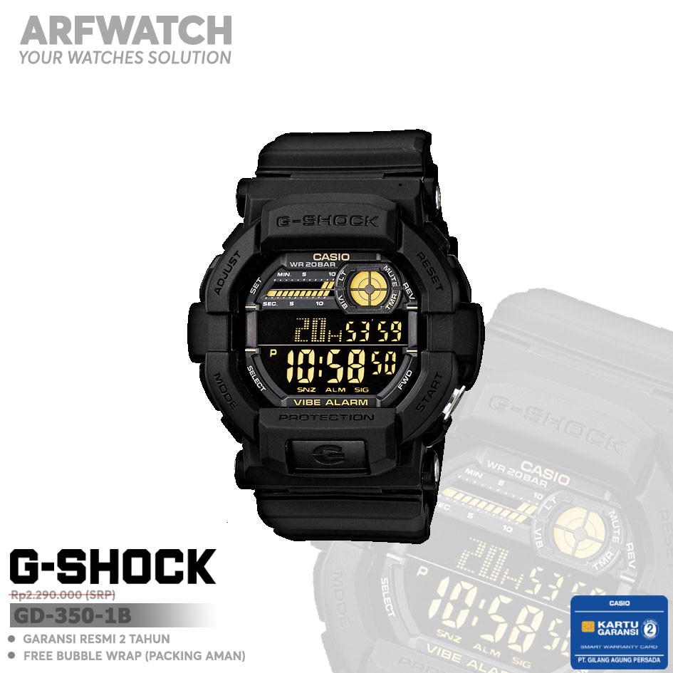 Casio G-Shock GD-350-1B / GD-350-1BDR Original