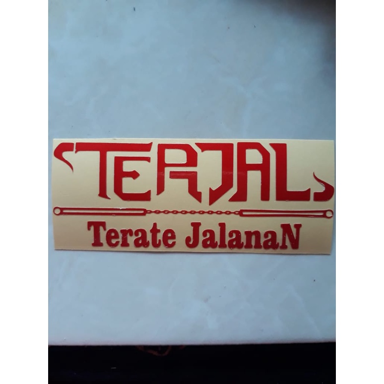 

stiker psht cuting / timbul stiker terjal. terate jalanan