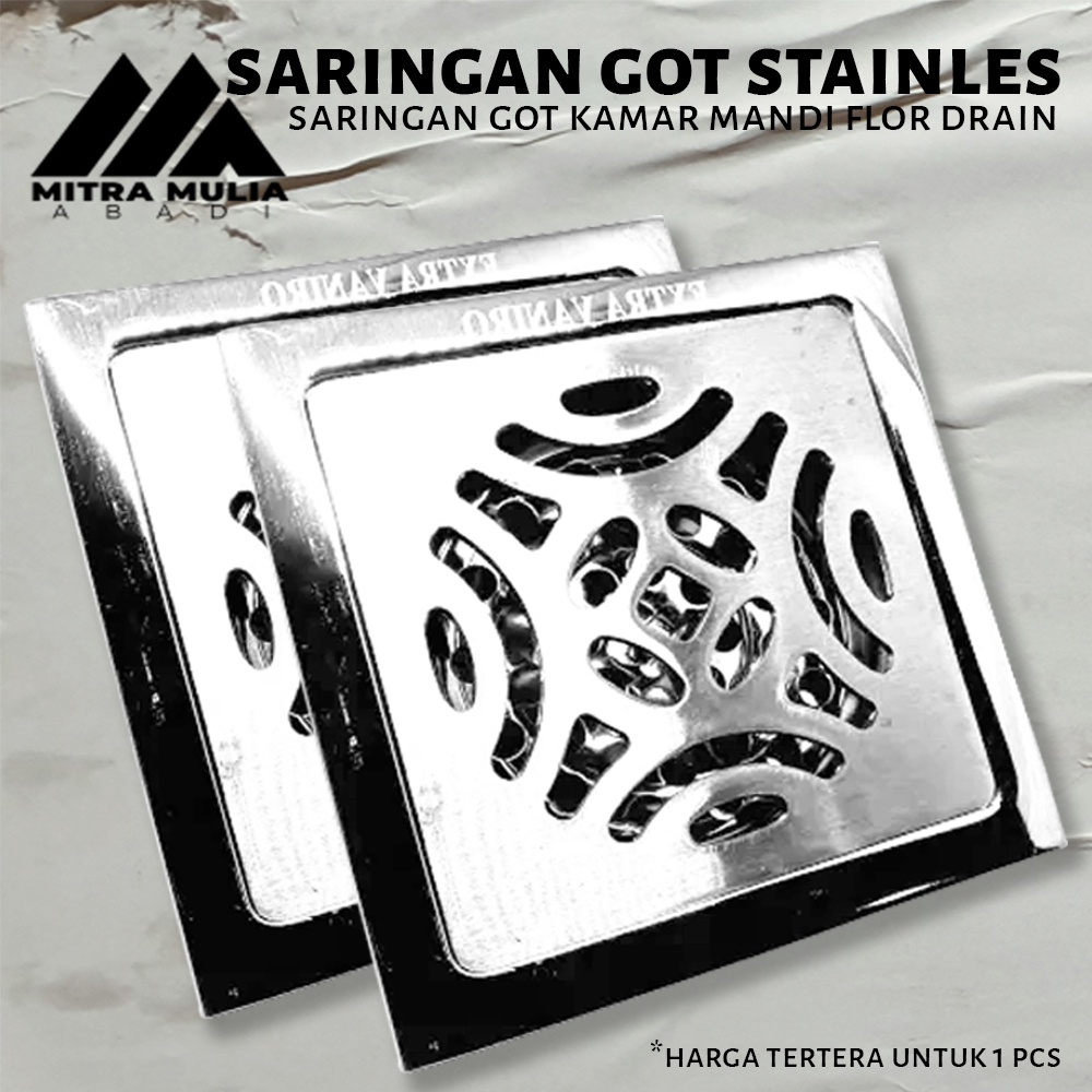 Saringan Got Full Stainless SS304 Tebal Floor Drain Kamar Mandi