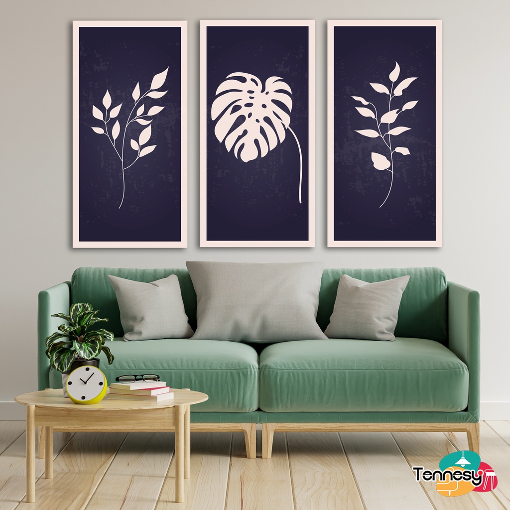 TENNESY HIASAN DINDING MONSTERA LEAF TANAMAN PLANT WALL DECOR 15x30CM PAJANGAN KAYU POSTER DEKORASI DINDING KAMAR TIDUR RUMAH