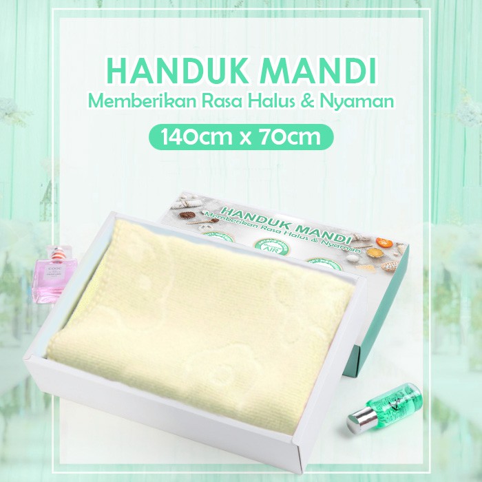 COD Handuk Motif Beruang gramasi 70cm x 140cm / Handuk Mandi Lembut Termurah (H9K)