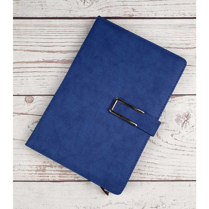 

(BISA COD) Buku Catatan Kerja A5 Notebook Bisnis Tebal Magnetik Notebook Planner - Navy