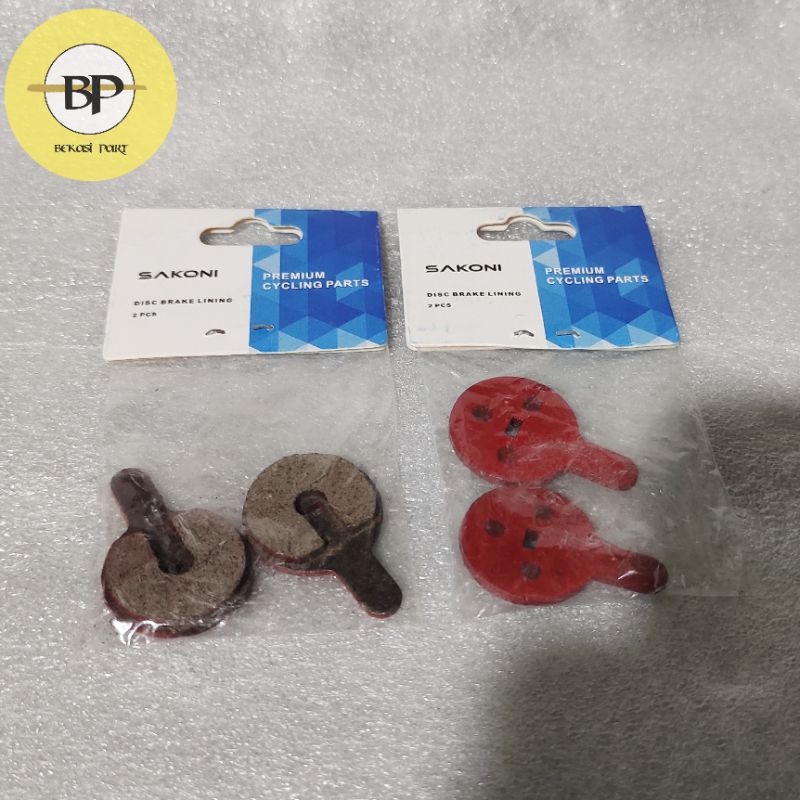 2 Pcs Kampas Rem Sepeda MTB Seli Model Bulat SAKONI - Kampas Rem bulat Untuk Bolids dan Vertex