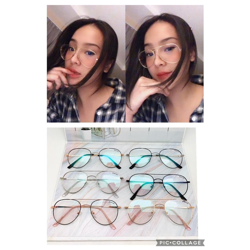 Kacamata Photocromic Netral Korea Aviator 6827 Kacamata Wanita Pria