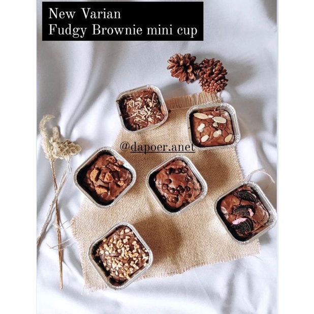 

Brownies Fudgy Mini Cup (MIN PEMB 6 PCS)