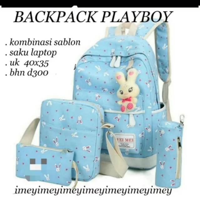 Backpack playboy bunny