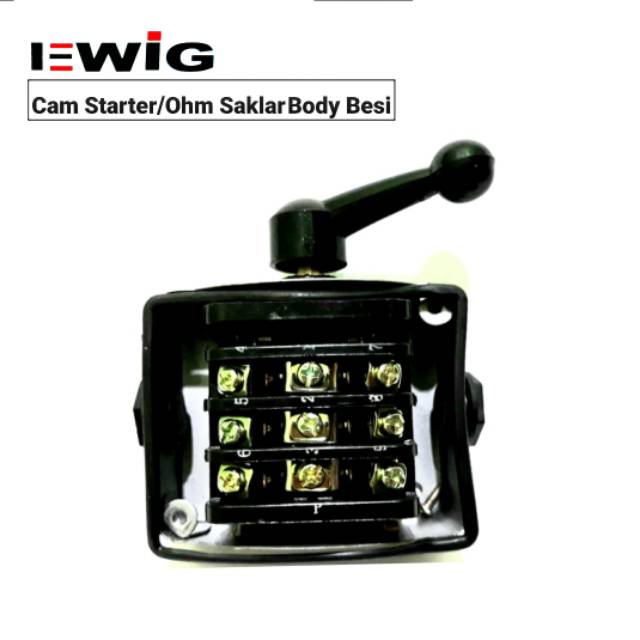 Cam Starter/Ohm Saklar EWIG GZ-15A (3300Watt) 3P I-0-II (ON-OFF-ON).