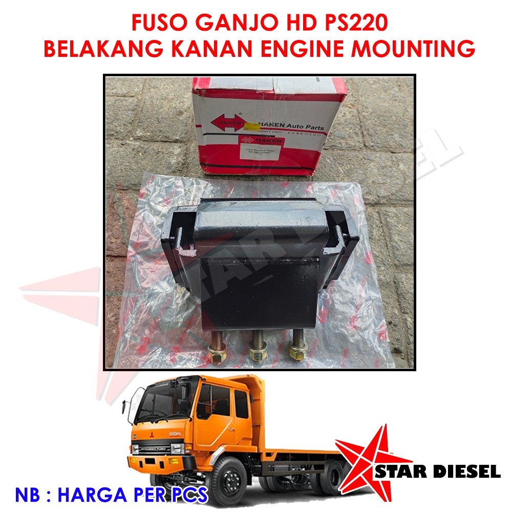 ME030949 FUSO GANJO HD PS220 ENGINE MOUNTING BELAKANG KANAN BANGKU MESIN FUSO GANJO HD PS220
