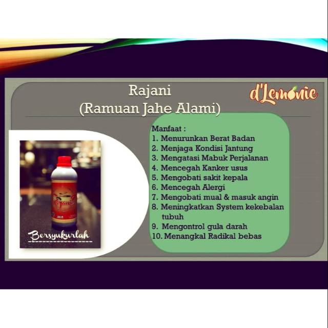 

Rajani "ramuan jahe alami