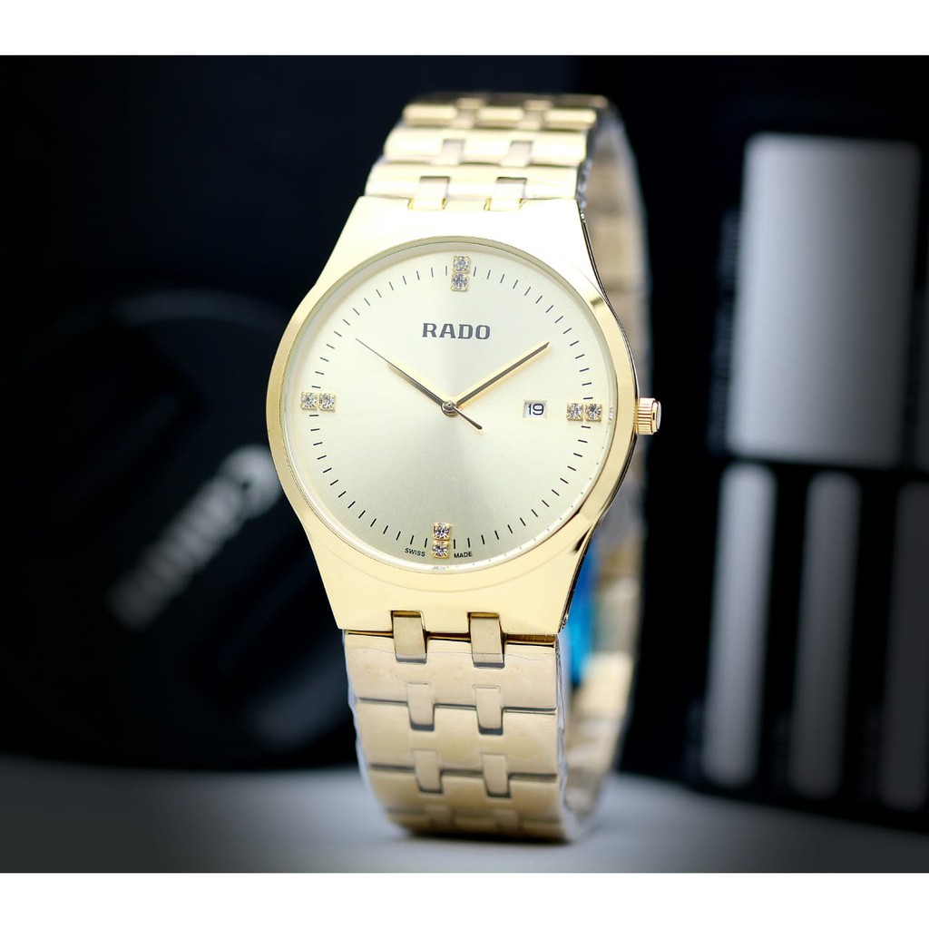 Jam Tangan Pria Wanita Cewek Cowok RadoTanggal Tali Rantai