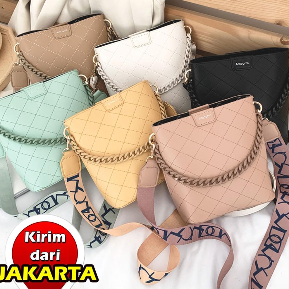 ❇Murah✬ EVAFN Tasready Tas Import Selempang Wanita Fashion Rantai 7514 39 Dijual