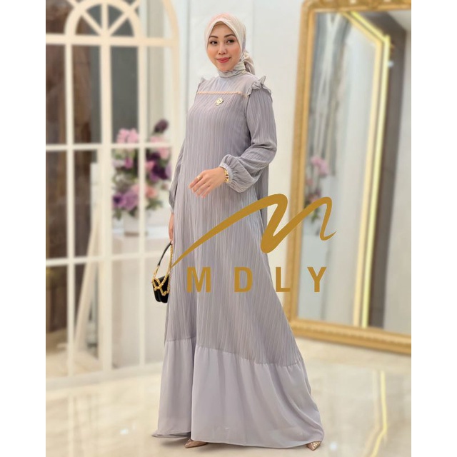 Gamis Stelan Wanita Camila Dress By Mdly 3037