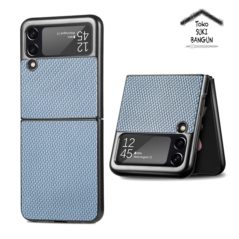 Case Samsung Galaxy Z Flip4 Flip 4 Rugged Carbon Cover Pouch Protector Casing ZFL4-002