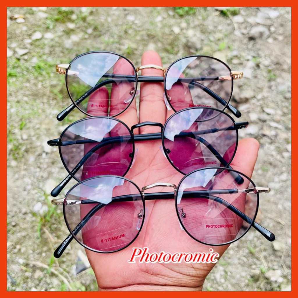 LENSA PHOTOCROMIC KACAMATA BERUBAH WARNA STYLE TERBARU GAYA KOREA UNISEX CEWEK / COWOK [PROMO] - SPRING STYLE