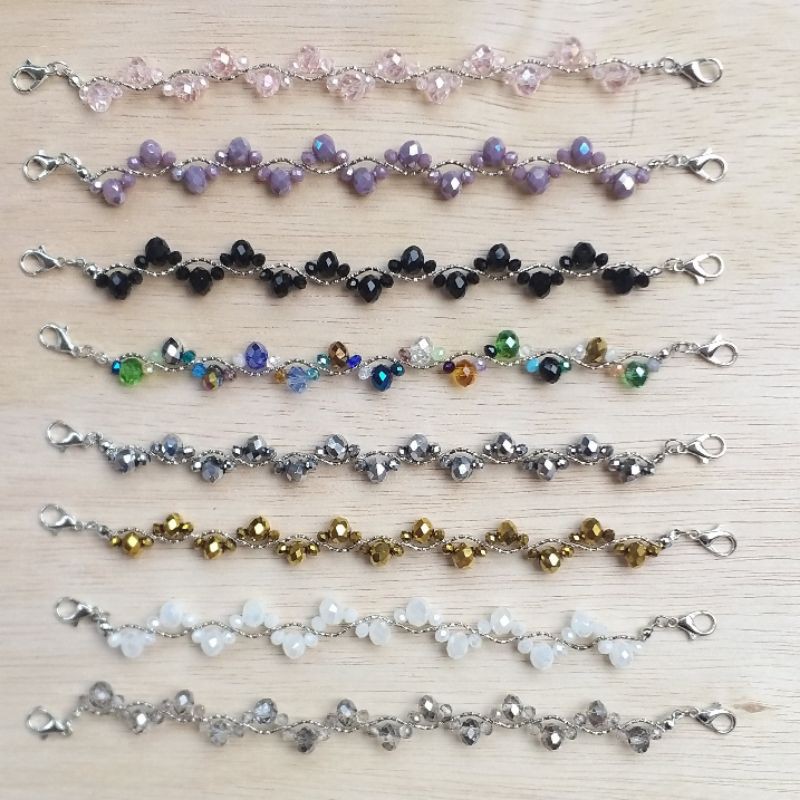 Crystal Pengait Konektor masker Mutiara Manik connector Crystal Pengait Konektor masker Mutiara Manik connector