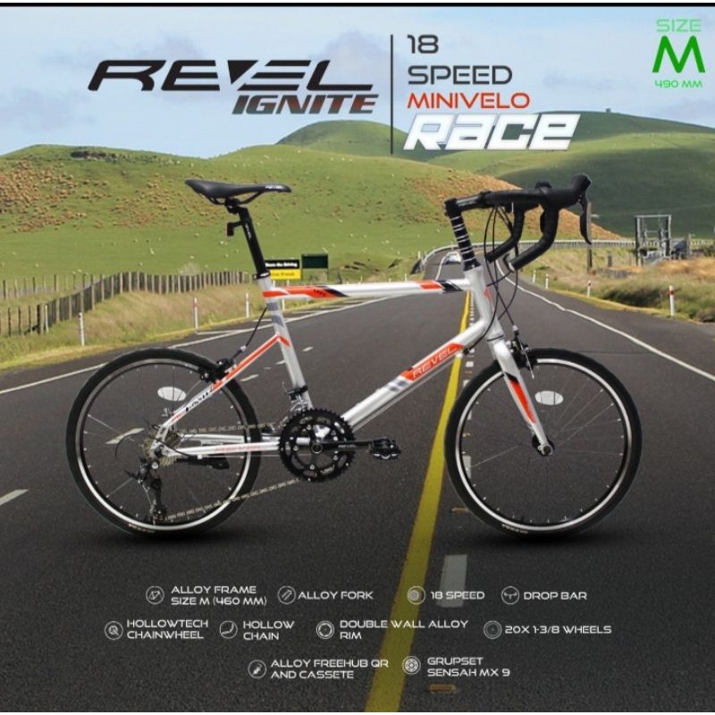 Sepeda Minivelo TREX RAVEL IGNITE RACE DROP BAR