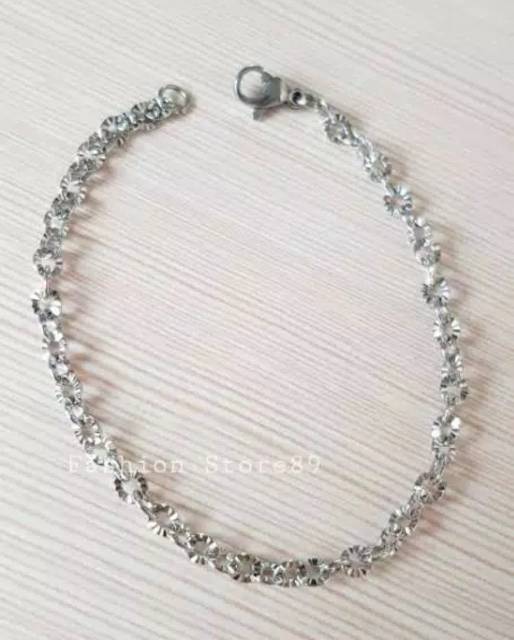 Gelang Titanium wanita motif panjang 18 cm anti karat