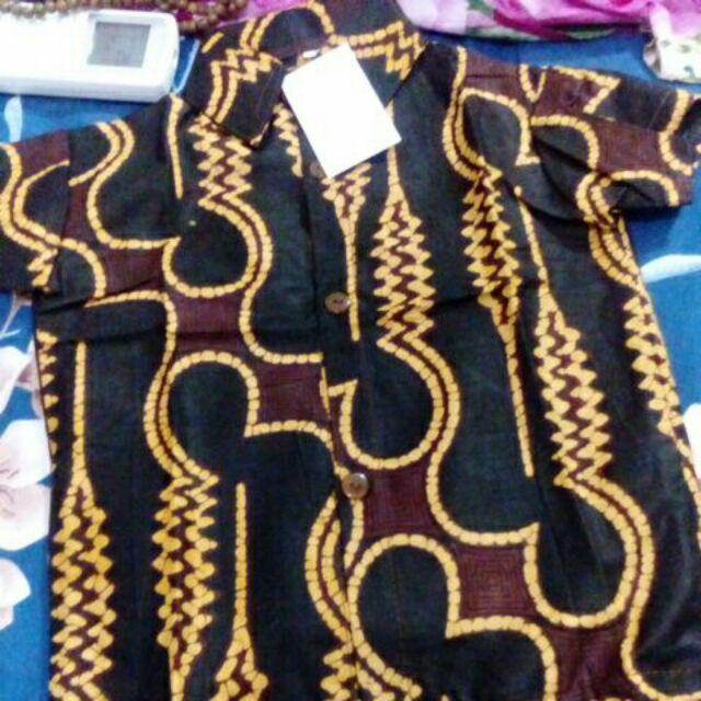 Hem Kemeja Anak Batik Motif Keren Halus Seragaman