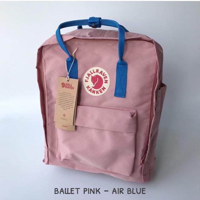 kanken mini pink air blue