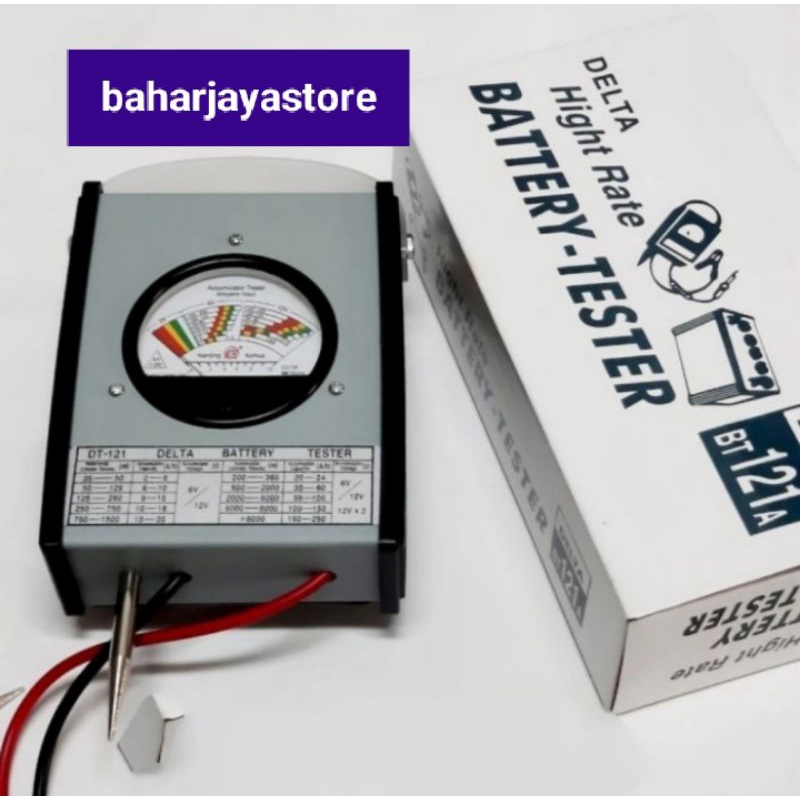 BATTERY TESTER AKI MOBIL/MOTOR DELTA BT 121 A