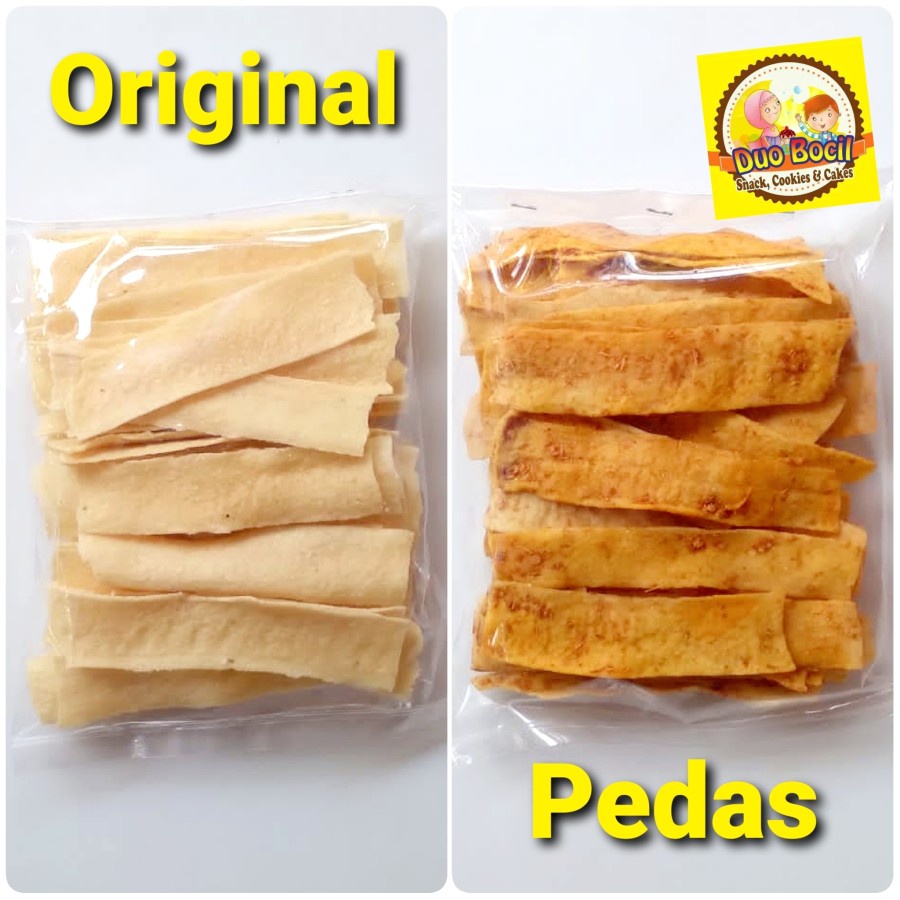 

Singkong Slondok Mentah (isi 40 pcs) rasa Original Pedas Asli Bogor - Duo Bocil Snack