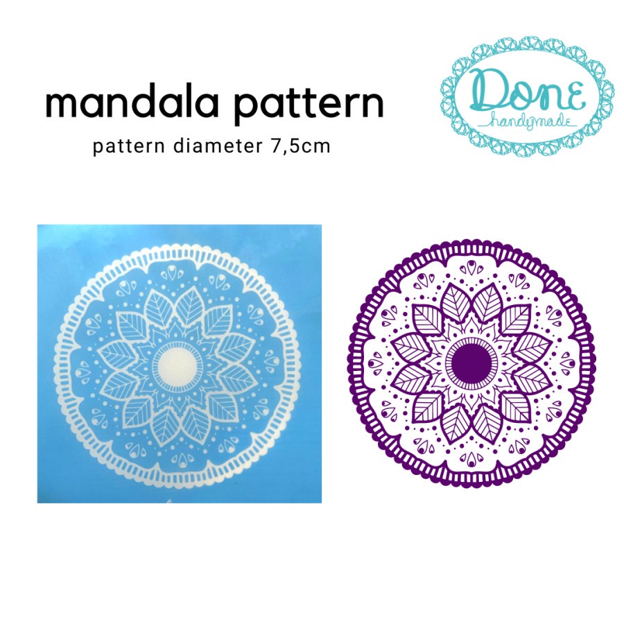 Silk screen mandala pattern pola mandala classic alat clay scrapbook 7 alat resin alat dekorasi resin art ss26