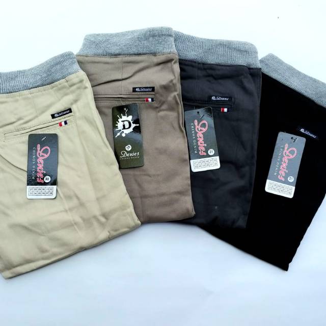 Celana chinos panjang kolor