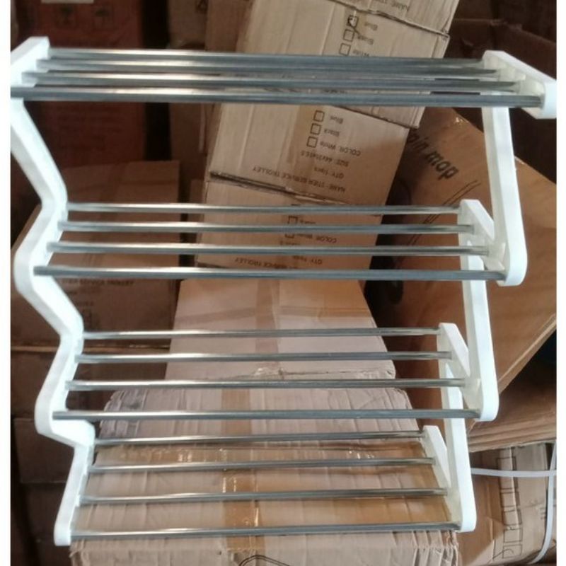 Rak Sepatu Susun Serbaguna Z Shoe Rack Plastik 4 tingkat