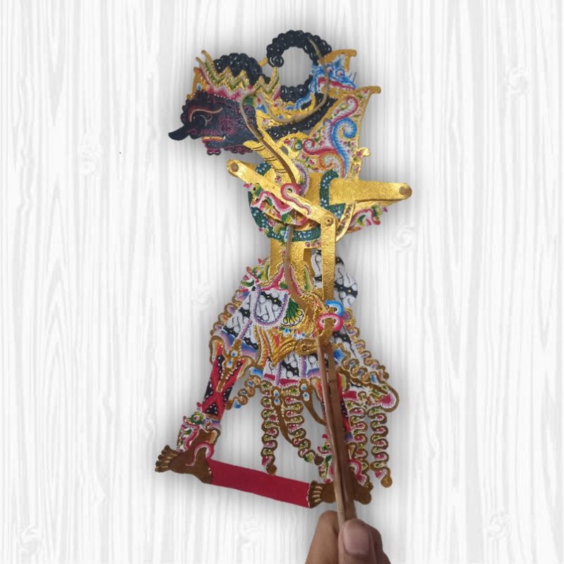 Gatotkaca Wayang Kulit Asli Jogja rapi halus
