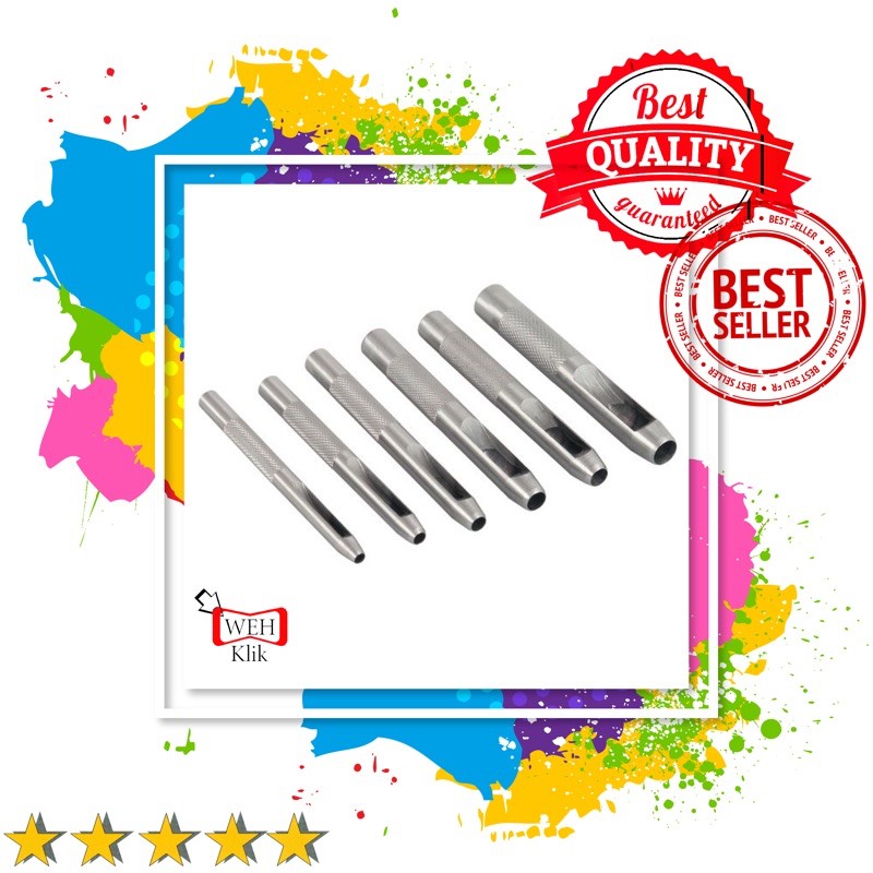 

MATA PLONG METAL PLAT Hollow Punch set 6pcs