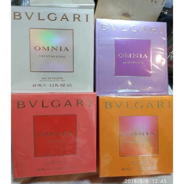 Parfum original bvlgari omnia amethyste coral indiana garnet crystalline