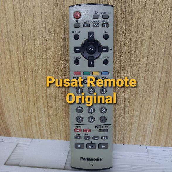 REMOTE REMOT TV PANASONIC LCD LED CREAM ORIGINAL ASLI