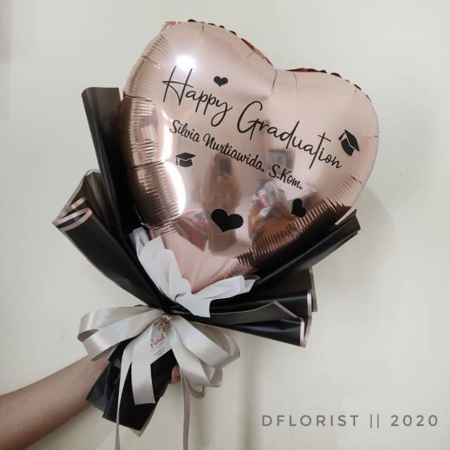 Buket balon wisuda | buket balon ulang tahun | hadiah pacar