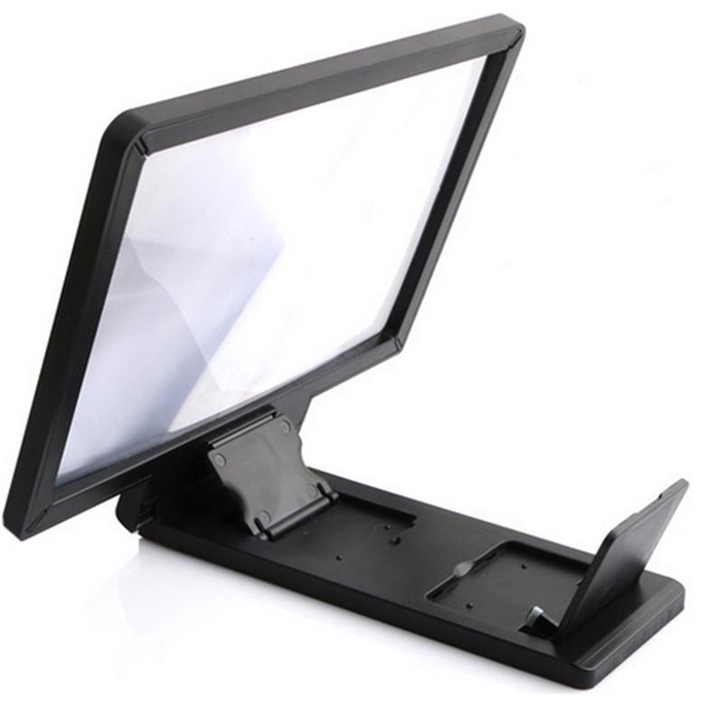 Stand Kaca Pembesar 3D Magnifier Smartphone HP 7 Inch F1  Black KKMOON IDO002 Grab Medan