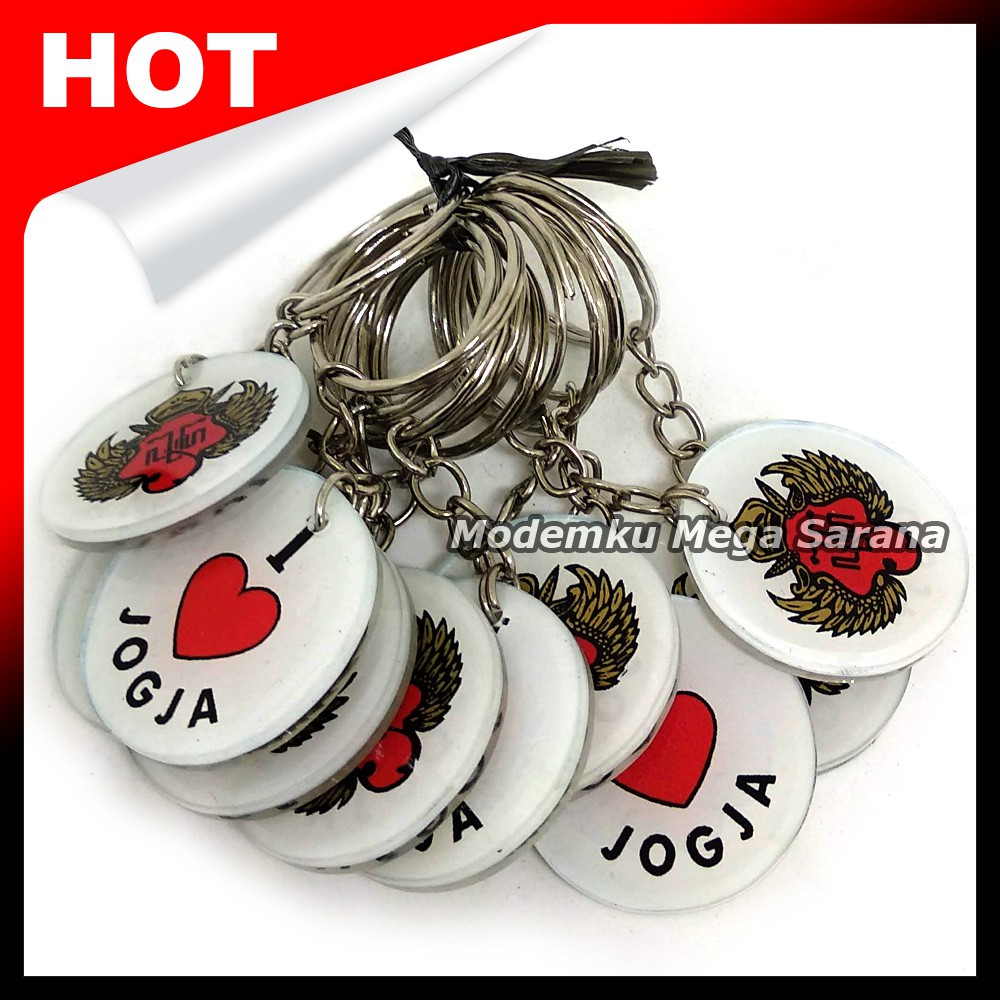 Gantungan Kunci I Love Jogja MRT28 - 20pcs