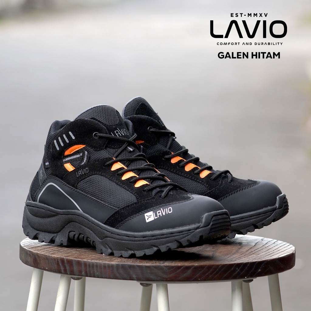 Sepatu Safety Proyek Gunung Hiking Touring Lavio Galen Outdoor Ujung Besi Pria Terlaris