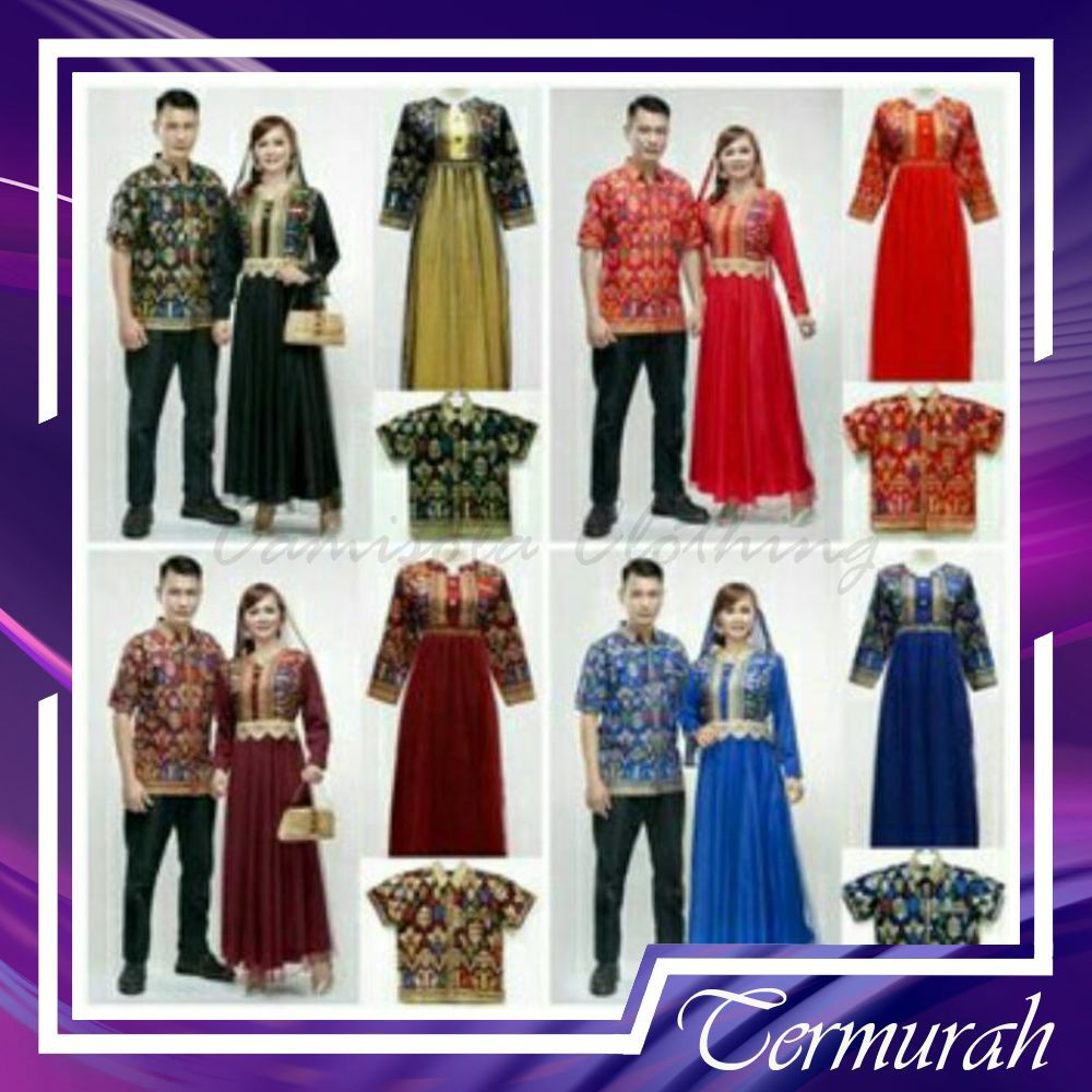 CAMISOLA HEM GAMIS JODHA PRODO  SARIMBIT COUPLE KELUARGA